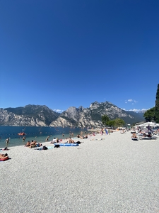 Beach at Garda lake Italy