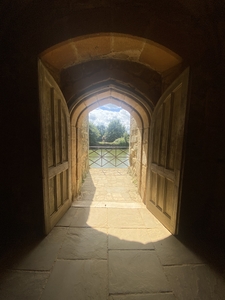 doorway with water background