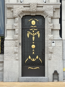Decorated front door ostende Belgium