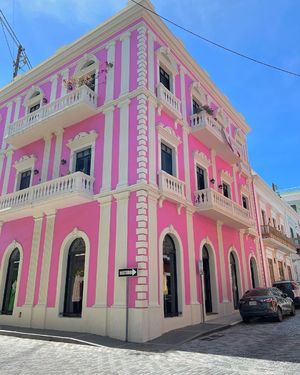 Pink building in Old San Juan