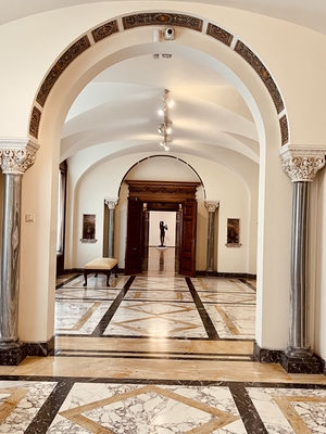 museum hallway