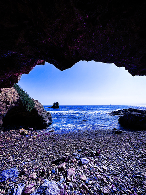 cave by the ocean