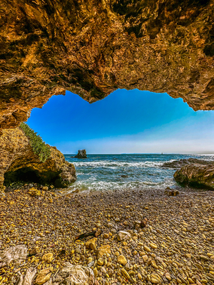 cave by the ocean